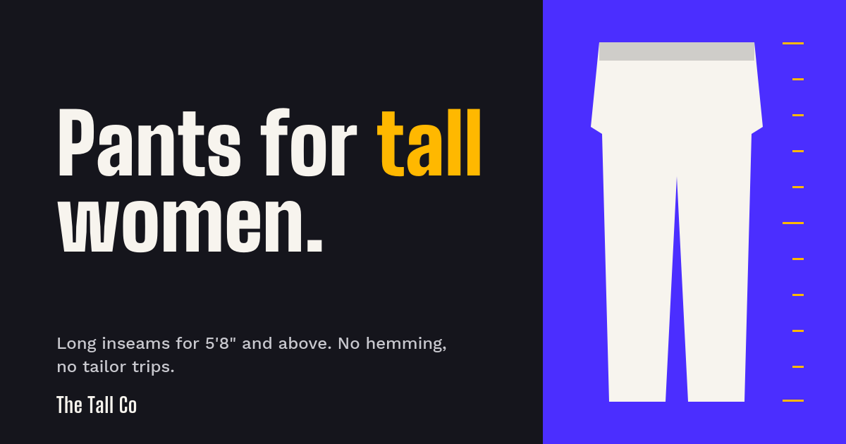 Pants for tall women